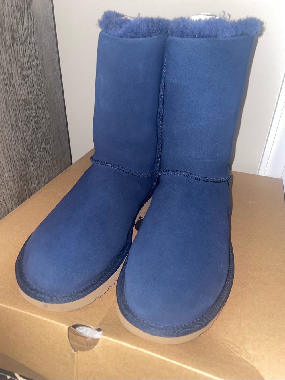 UGG Classic Short Boots in Navy Blue